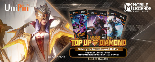 Top Up Diamonds MLBB & Dapatkan MSC 2022 Limited Edition Reload Card!